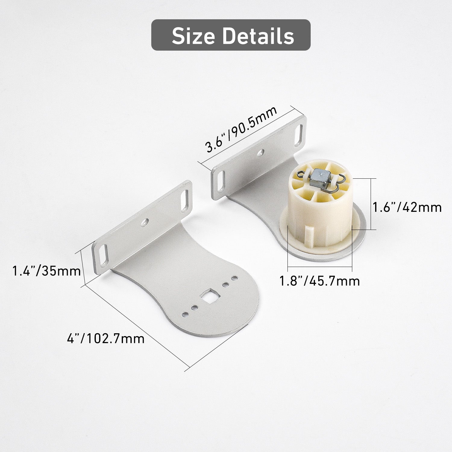 35mm Motor Motorized Blinds Parts, Roller Shade Mounting Bracket, Roller Shade Middle Bracket for 50mm Shade Tube
