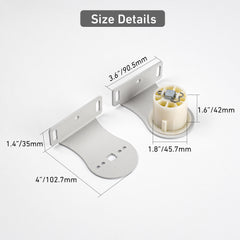 35mm Motor Motorized Blinds Parts, Roller Shade Mounting Bracket, Roller Shade Middle Bracket for 50mm Shade Tube