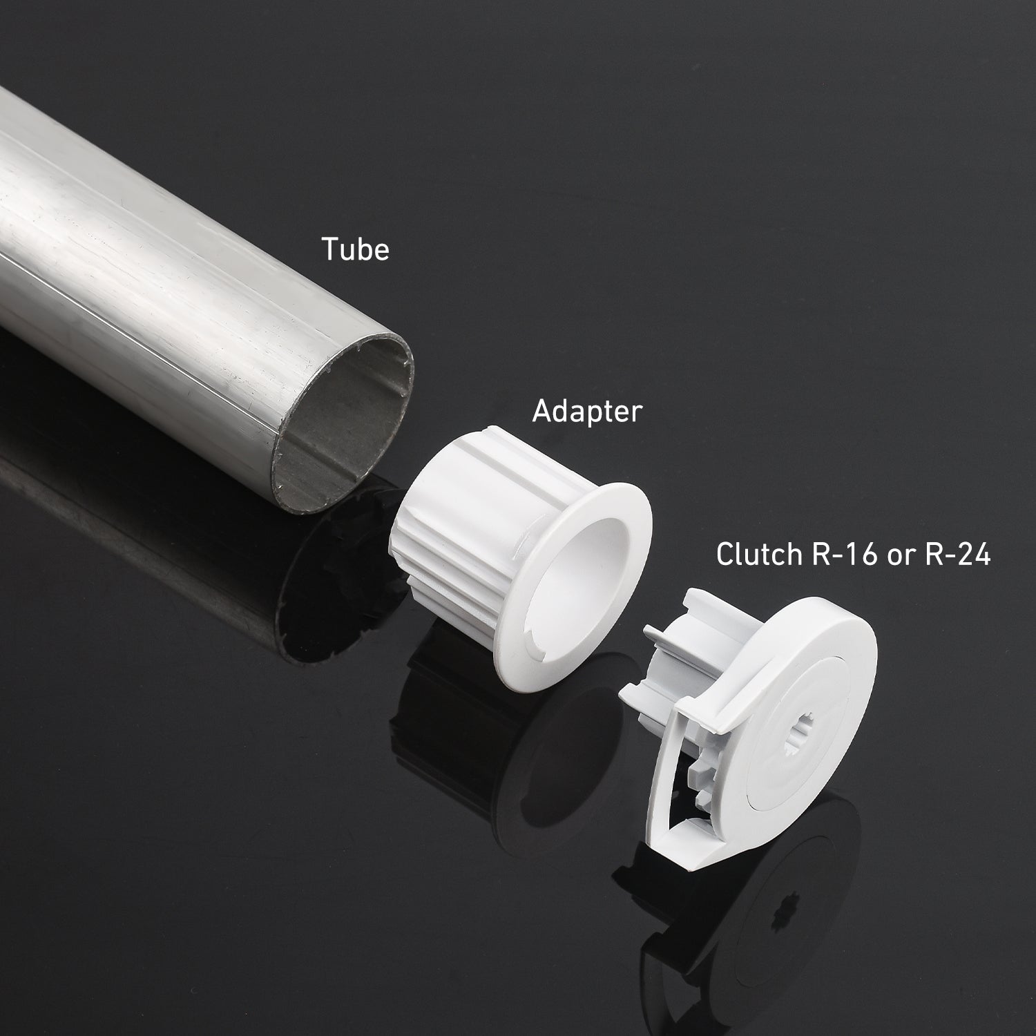 Roller Shade Clutch Adapter for 2" Tube, Compatible with R16, R24, SL20 and Galaxy Clutches