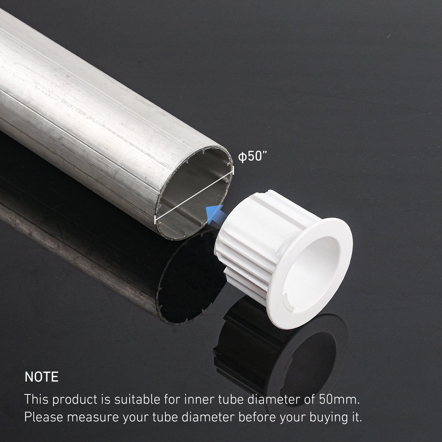 Roller Shade Clutch Adapter for 2" Tube, Compatible with R16, R24, SL20 and Galaxy Clutches