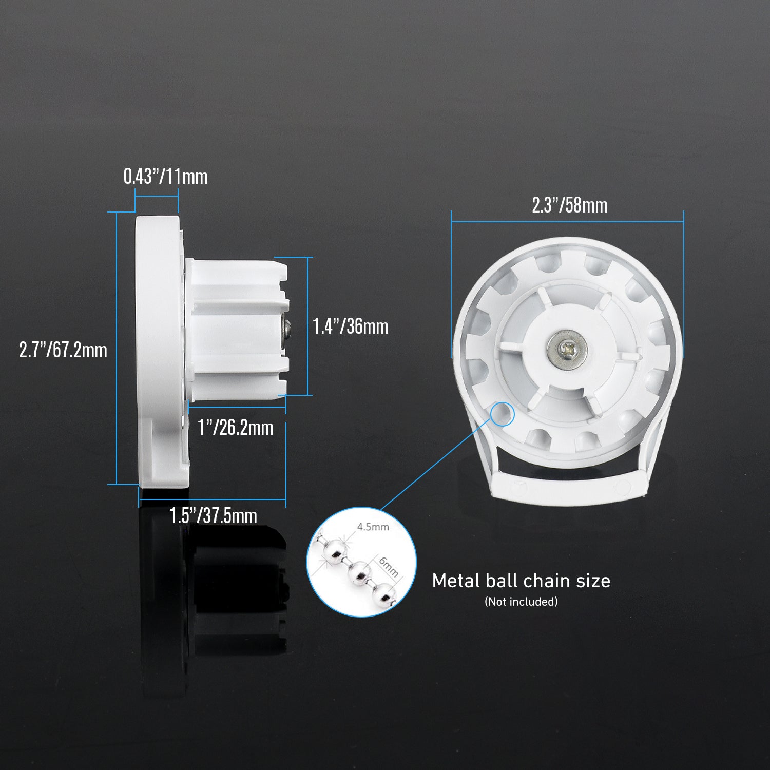 R3 / R8 Roller Shade Installation Brackets - Compatible with ROLLEASE R3 and R8 Systems (#RB360)