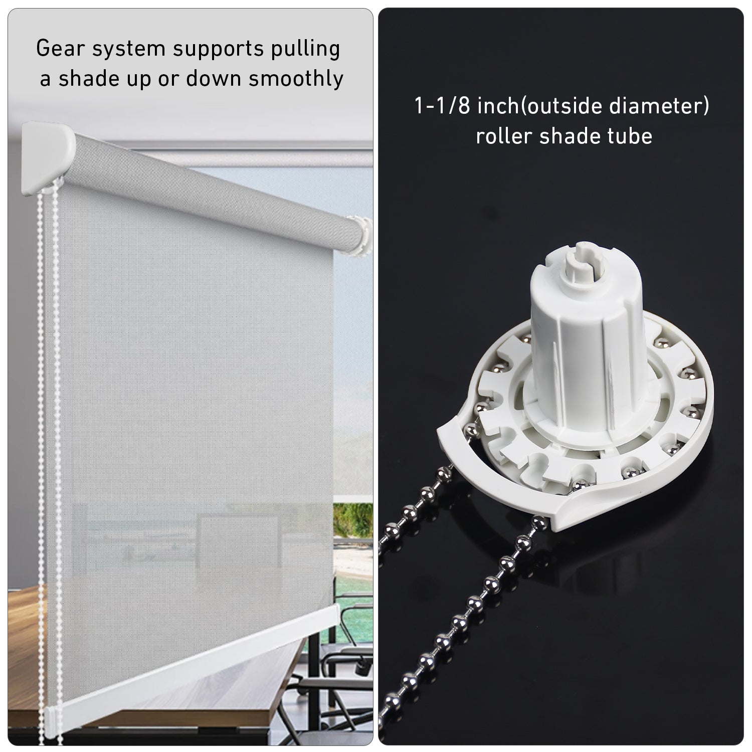 Skyline SL10 Clutch Roll Ease SL10 Roller Shade Clutch Repair Kit for 1-1/8 Inch(28mm) Tube-White