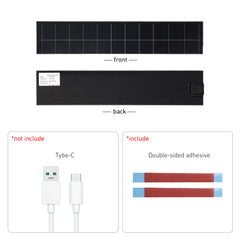 Solar Panel 5V 5W 1A USB for Roller Shades Blinds Motor-Low Power Solar Portable for Phone Charging, Camping