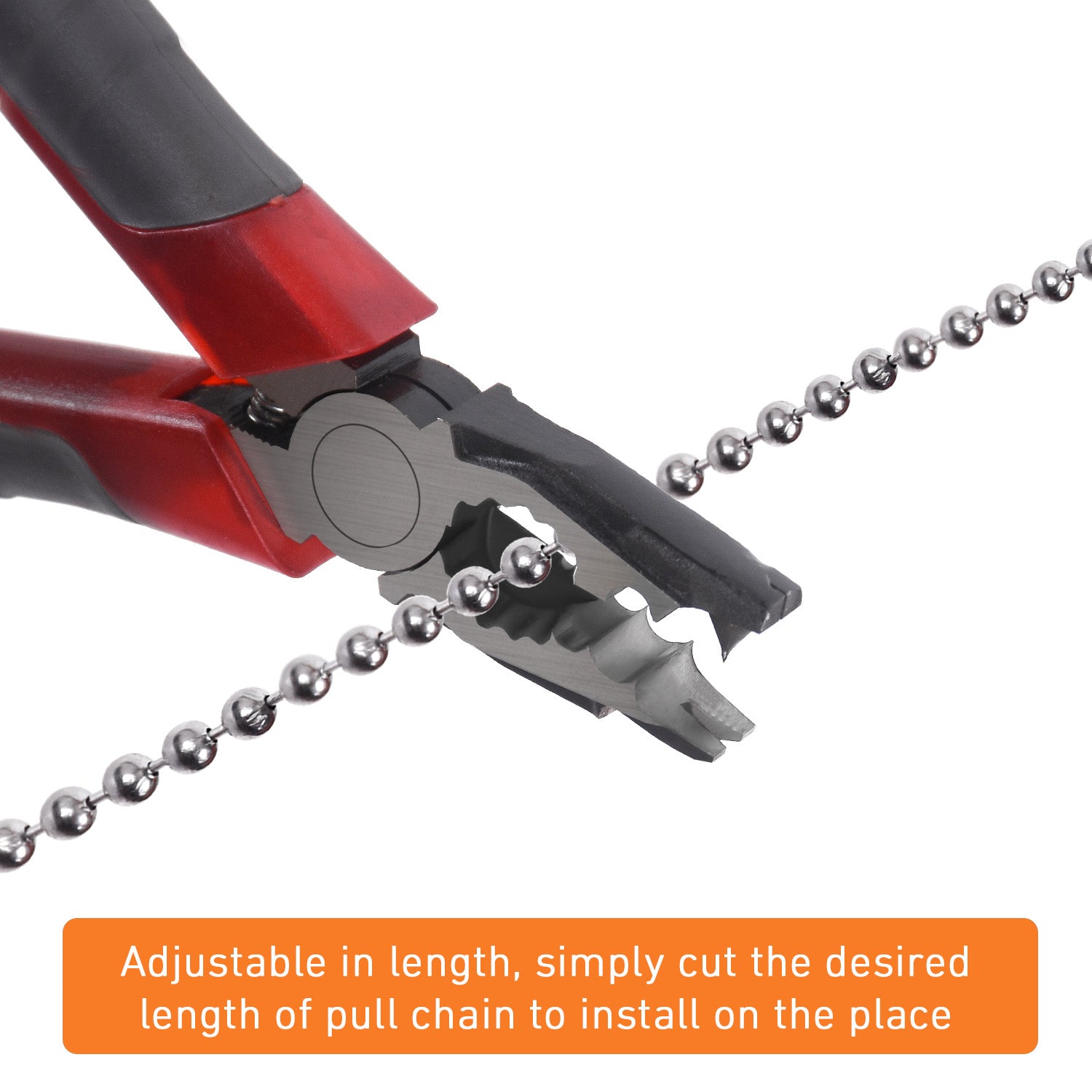 32ft 304 Stainless Steel Ball Chain for Blinds - Includes 10 Connectors, Fixes Roller Shades & DIY Projects