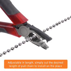 32ft 304 Stainless Steel Ball Chain for Blinds - Includes 10 Connectors, Fixes Roller Shades & DIY Projects