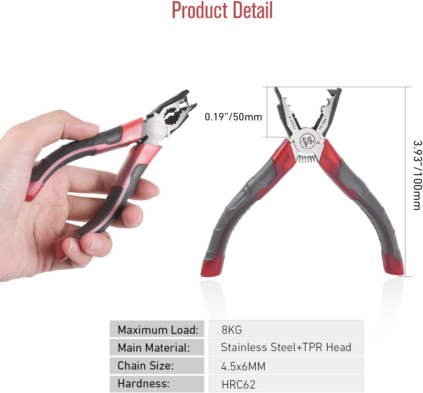 Stainless Steel Chain Pliers - Cutting & Joining Tool for Roller Blind Ball Chains