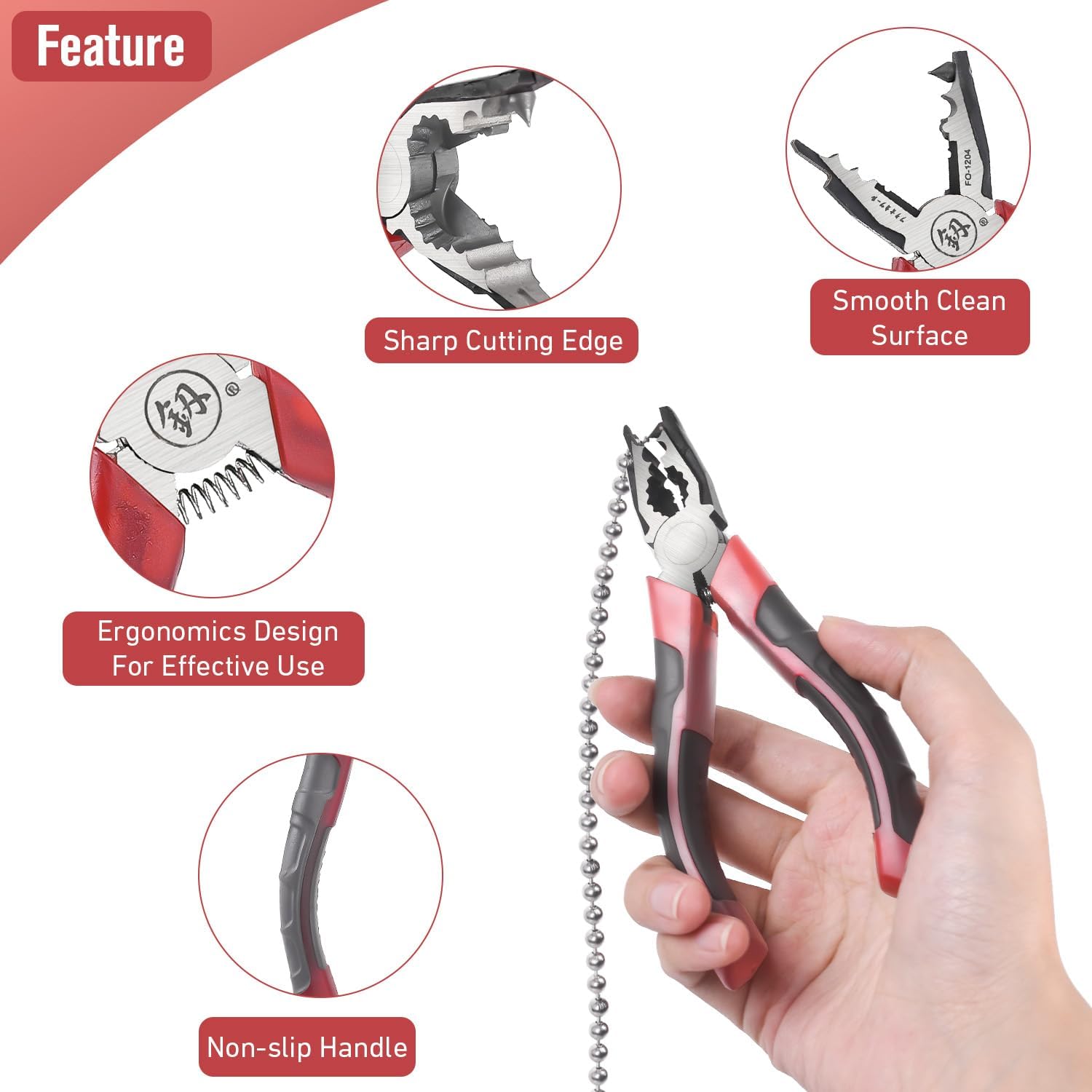 Stainless Steel Chain Pliers - Cutting & Joining Tool for Roller Blind Ball Chains