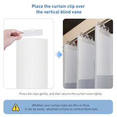 Dream Curtain Accessories Vertical Blinds Accessories Hanger Clips Vertical Blind Transparant Repair Clips for Vertical Blinds Replacement Slats