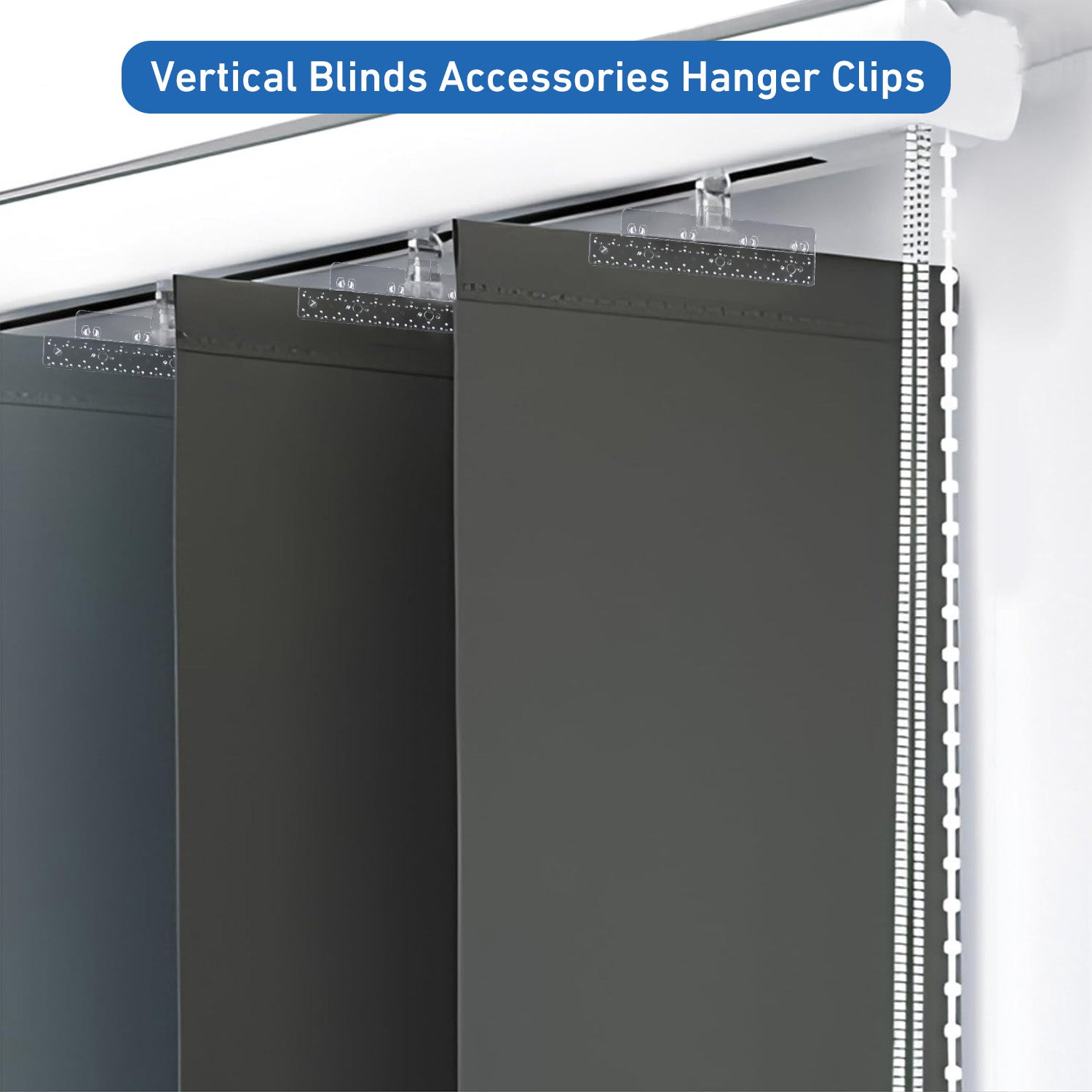 Dream Curtain Accessories Vertical Blinds Accessories Hanger Clips Vertical Blind Transparant Repair Clips for Vertical Blinds Replacement Slats