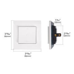 Motorized Shade Wall Switch for 4-Wire AC Tubular Motor - Switch Controller for Motorized Roller Blinds, Skylight Awning, Electric Shades