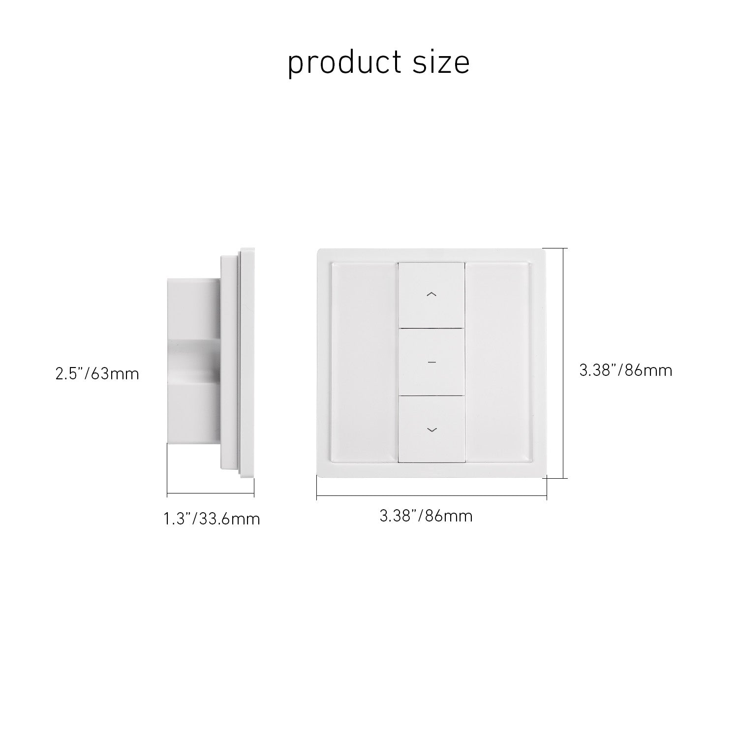 DC1680 433.92MHz Single Channel Wall Mounted receiver wall wired switch and receiver Curtain Remote Controller