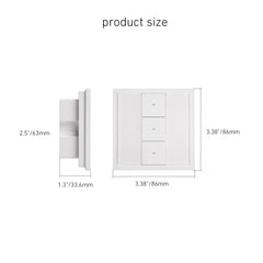 DC1680 433.92MHz Single Channel Wall Mounted receiver wall wired switch and receiver Curtain Remote Controller