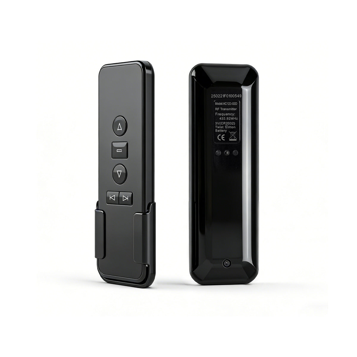 AC123-02 2 Channel Replacement Transmitter, Wireless Transmit Controller for Electric Blinds & Shades, Compatible with Sortfle & A-OK Shade Motors
