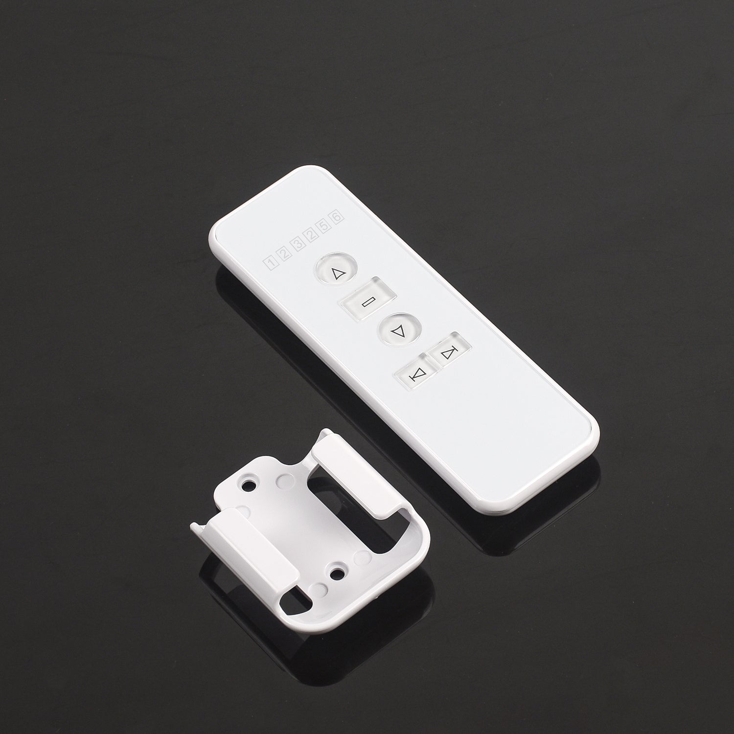 AC123-6 Channel Blind Emitter, Group Blind Controller with Wall Mount Case for Motorized Roller Shades & Blinds