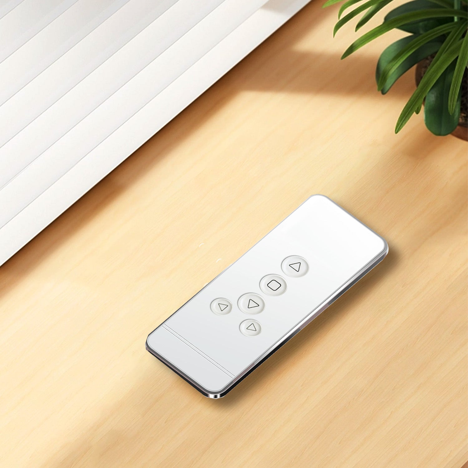 RF 433.92 Remote Control for Windows Motorized Shades and Blinds, 5 Channel Transmitter, White