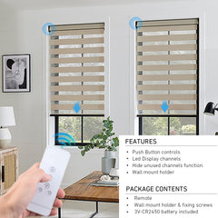 RF 433.92 Remote Control for Windows Motorized Shades and Blinds, 5 Channel Transmitter, White