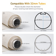 Bluetooth Alexa Blinds Motor Smart Blinds Motor for 1.25 Inch Blind Motor Tube Build with Bluetooth,  Rechargeable Shade Motor Campitable with Alex, Google Home, No hub required