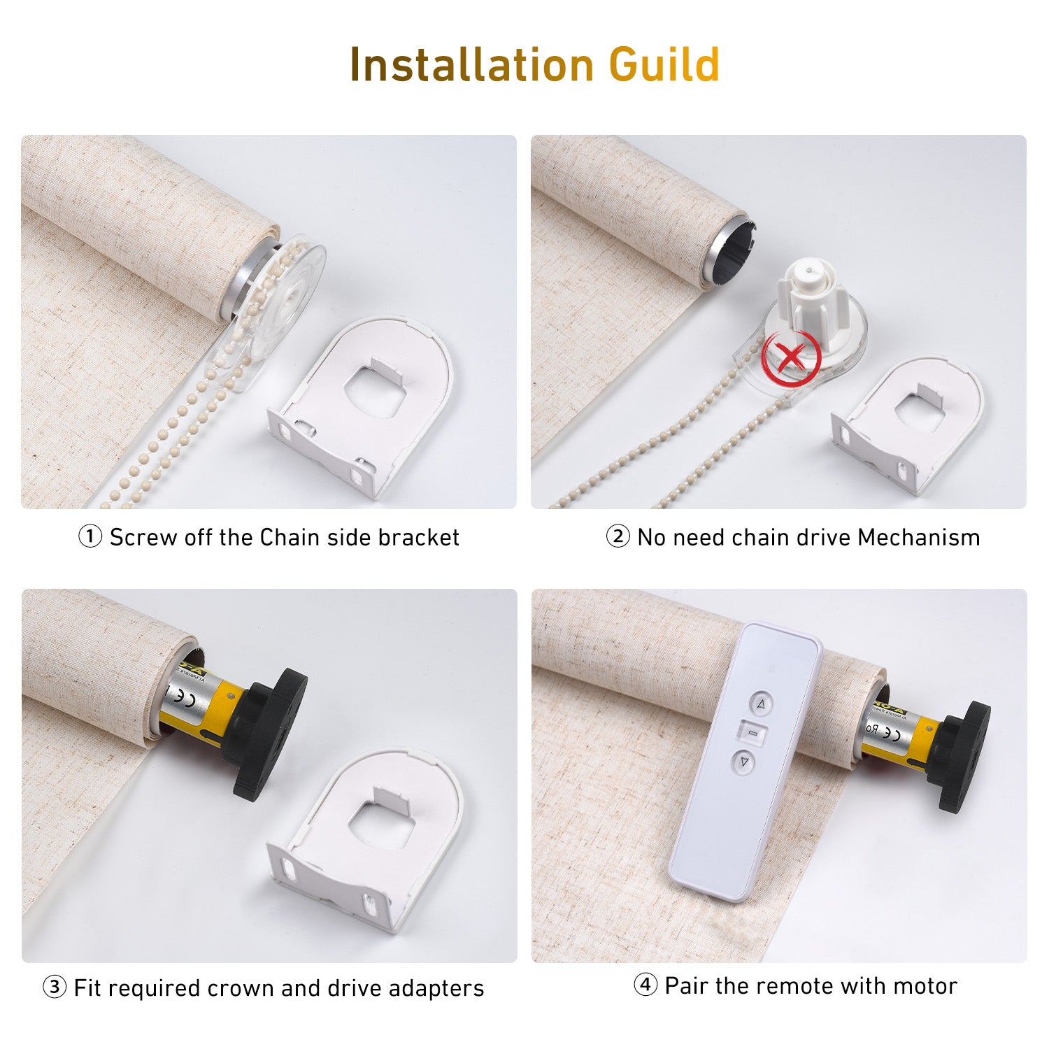 Bluetooth Alexa Blinds Motor Smart Blinds Motor for 1.25 Inch Blind Motor Tube Build with Bluetooth,  Rechargeable Shade Motor Campitable with Alex, Google Home, No hub required