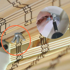 Small Board Mounted Bracket for Woven Wood & Roman Shades – Inside/Outside Mount – Fits 1/2” to 1” Boards (4 Pair)
