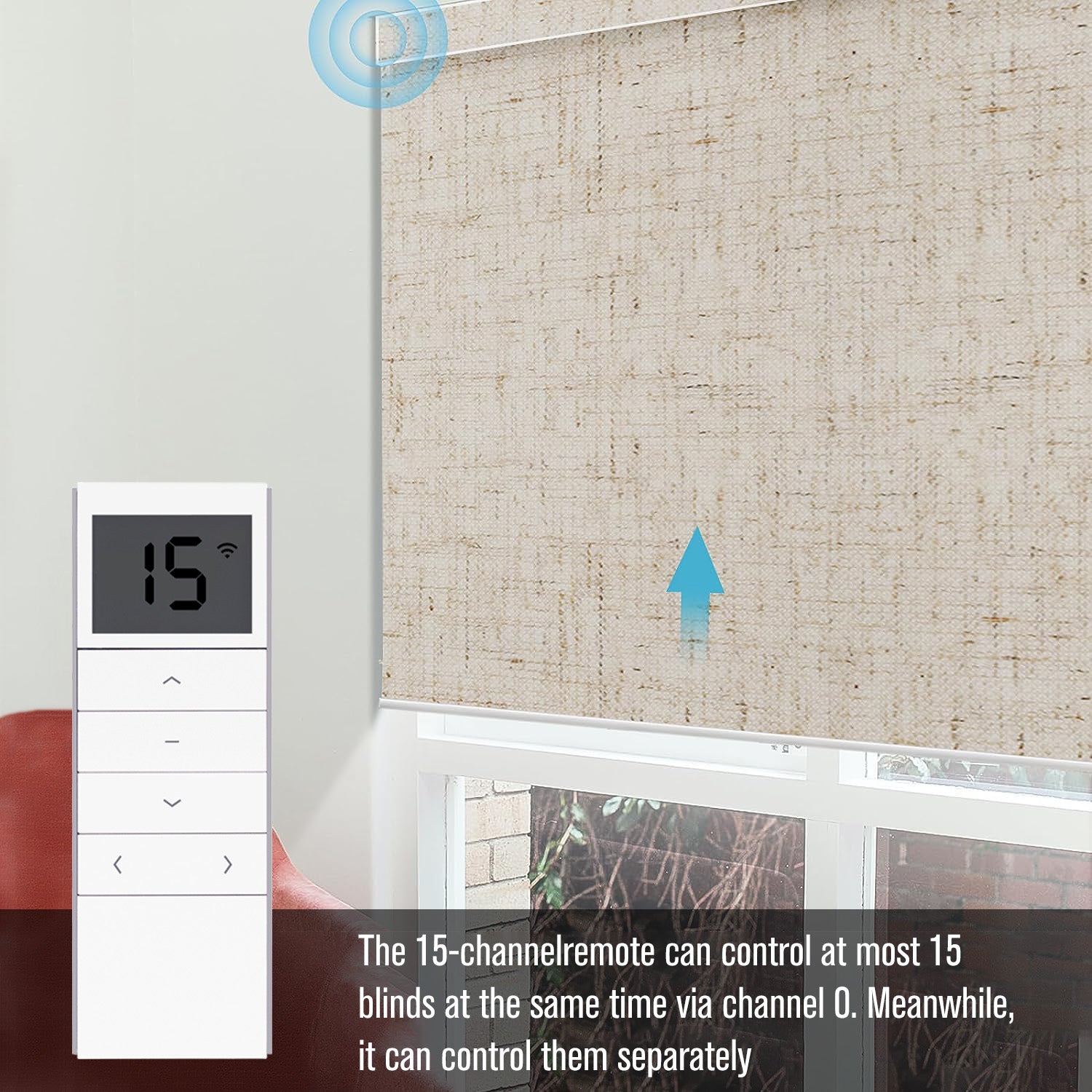 DC1602 15 Channel Motorized Blind  Controller, Group Control Replacement Emitter for Windows Shades and Blinds
