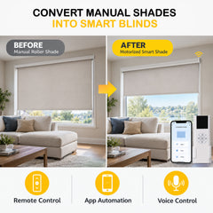 Smart Shade Motor for 2 Inch Tube, 6Nm Rechargeable Zigbee Blind Motor