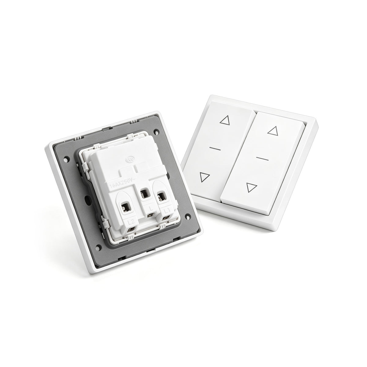 4‑Wire Motorized Blind Wall Switch for AC Tubular Motors, Open Stop Close