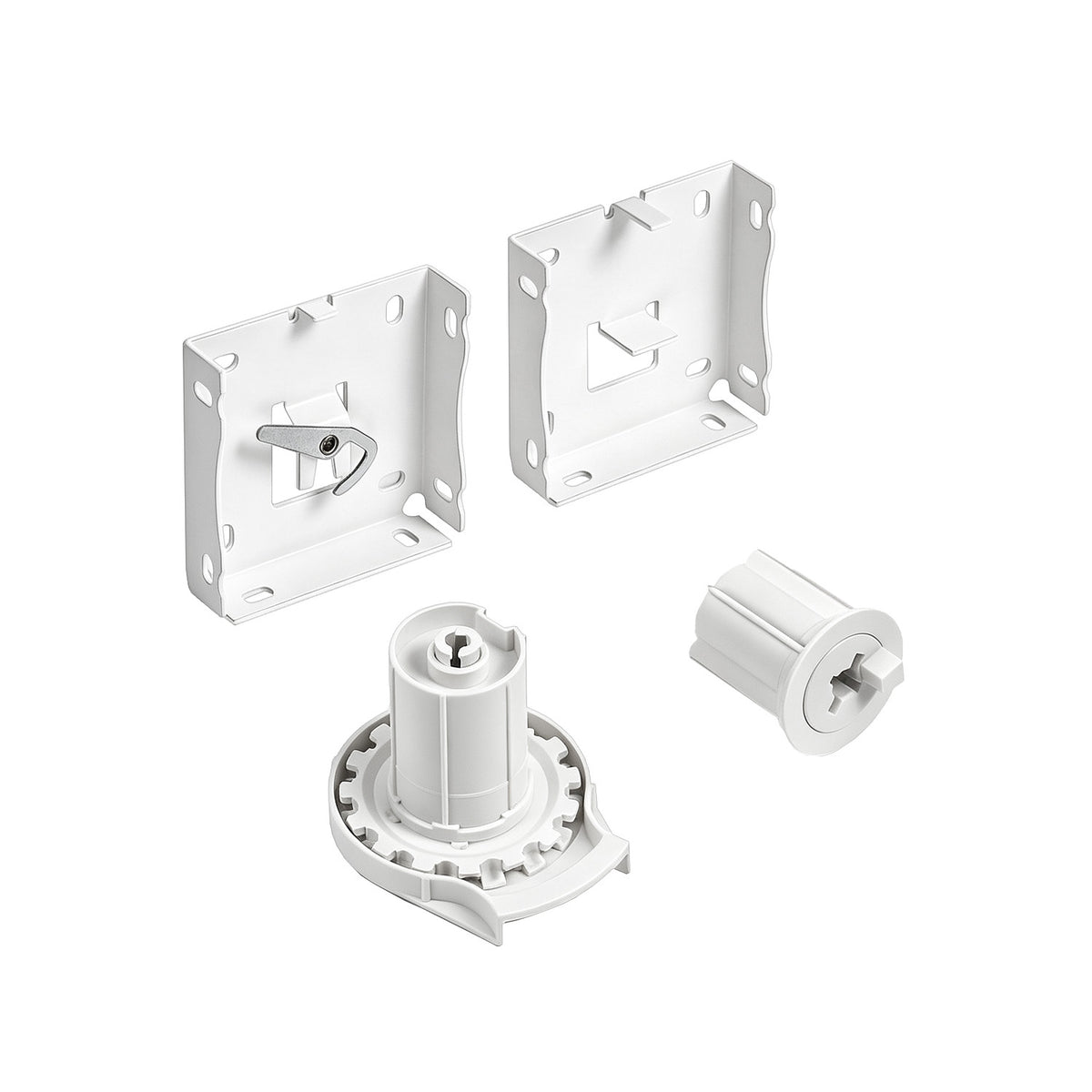 R16 Roller Shade Mounting Brackets, 3 Inch Fascia Hardware Kit, 1 Pair