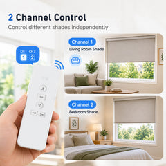 AC123‑02 2‑Channel Remote Control for Motorized Blinds & Roller Shades